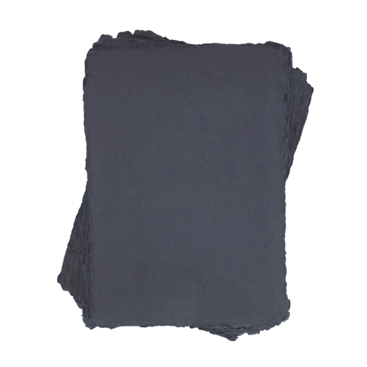 Sadie Handmade Cotton Paper (Black, 150 GSM)