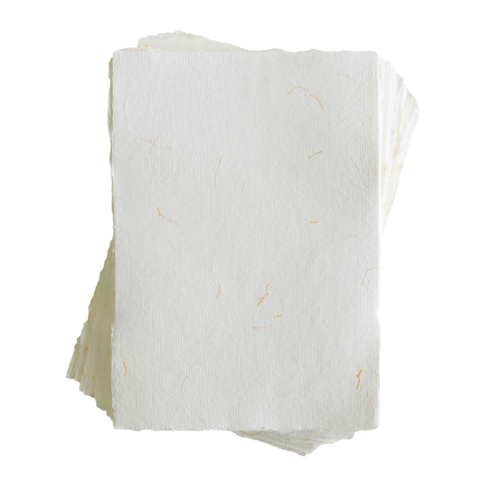Sadie Handmade Cotton Paper (White, 300 GSM) – Plain Canvas Collective